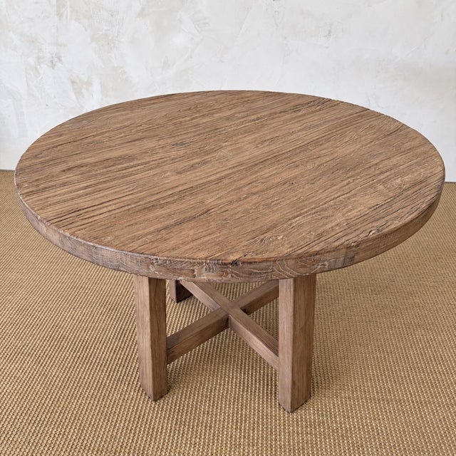Wood Hana Dining Table Natural 42″ For Sale - Image 7 of 17