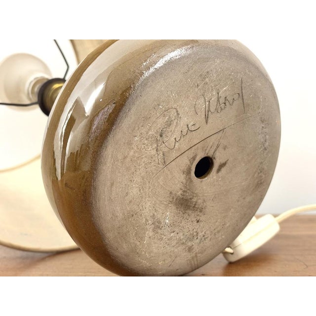 1960s Ceramic Lamp by Jacques and Dani Ruelland, 1960s For Sale - Image 5 of 9