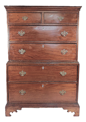 New England Chest on Chest, C. 1780-1810, in the Chippendale-Federal Taste