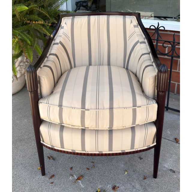 Art Deco Art Deco Style Barbara Barry for Baker Furniture Petite Club Chair For Sale - Image 3 of 7