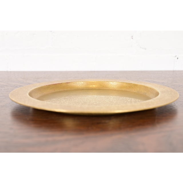 Early 20th Century Tiffany Studios New York Bronze Doré Charger Plate or Tray For Sale - Image 5 of 13