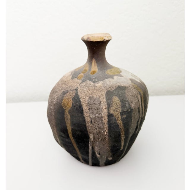 Mid 20th Century Drip Glaze Studio Pottery Weed Pot For Sale - Image 5 of 10
