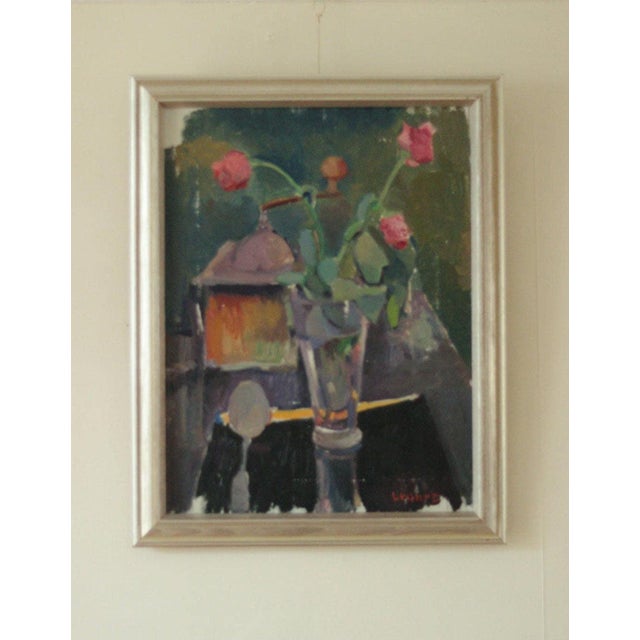 Bengt Crantz, Vase, 1960s, Oil on Canvas For Sale - Image 10 of 11