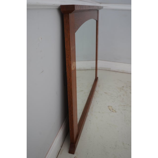 Age: C.2005 Details: Finish No.32 High Quality Construction Nice Inlay Work Throughout Solid Oak Arts & Crafts Style In...