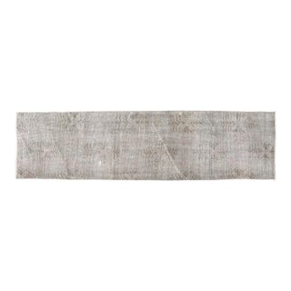 Low Pile Vintage Turkish Runner For Sale