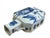 Chinese Blue White Porcelain Hexagonal Figural Graphic Art Vase For Sale - Image 14 of 15