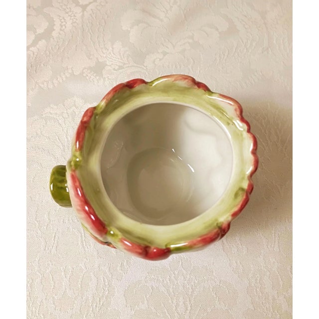 Fitz & Floyd Artichoke Sugar Bowl Ceramic Italian Food Art Table Decor Medditerian Tableware Condiment Dish Grandmillenial For Sale - Image 12 of 12