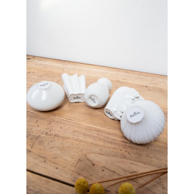 Ceramic Small White Porcelain Vases from Rosenthal Studioline, 1980s, Set of 5 For Sale - Image 7 of 8