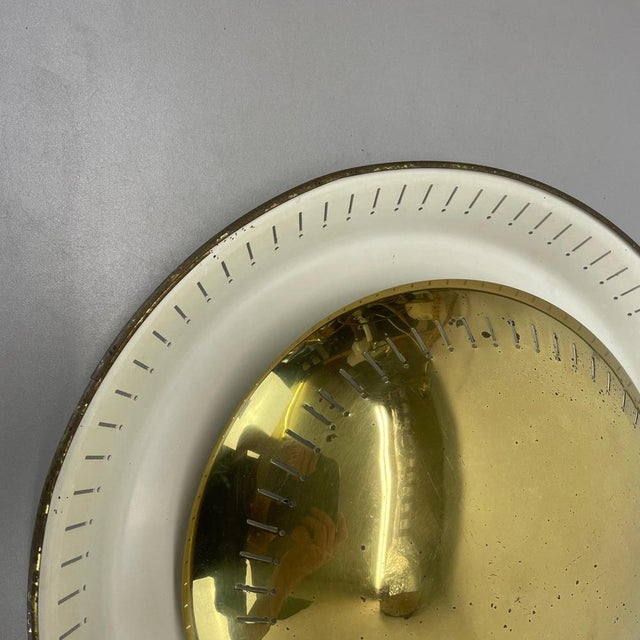Brass Ceiling or Wall Light in the style of Gino Sarfatti, Italy, 1950s For Sale - Image 8 of 18