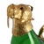 Green Vintage Green Glass & Gilt Metal Walrus Claret Wine Decanter For Sale - Image 8 of 8