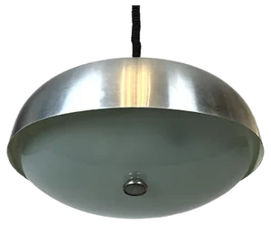 Large Italian Pendant Light with Adjustable Glass by Oscar Torlasco for Lumi, 1950s