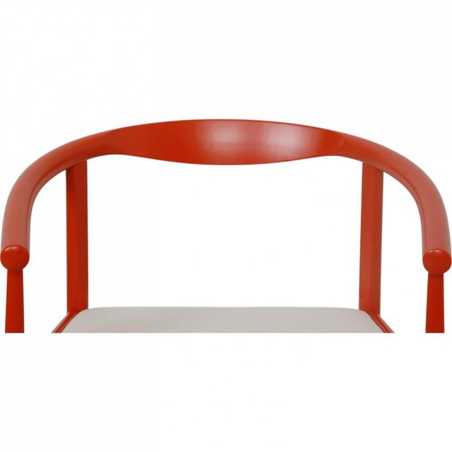 Vintage Orange PP203 Chair by Hans Wegner, 1980s For Sale - Image 9 of 10
