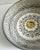 Gray Gray Handcrafted Ceramic Pottery Round Vessel Washbasin Sink With Brass Drain For Sale - Image 8 of 10