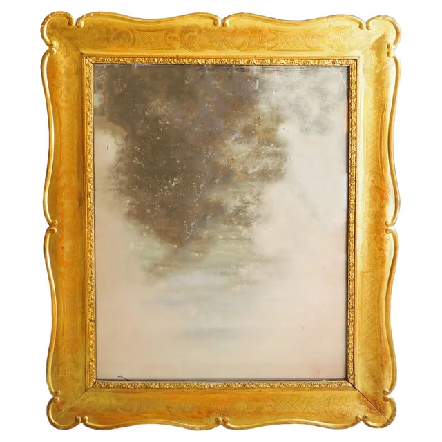 Antique Gilded Mirror, 1800s For Sale