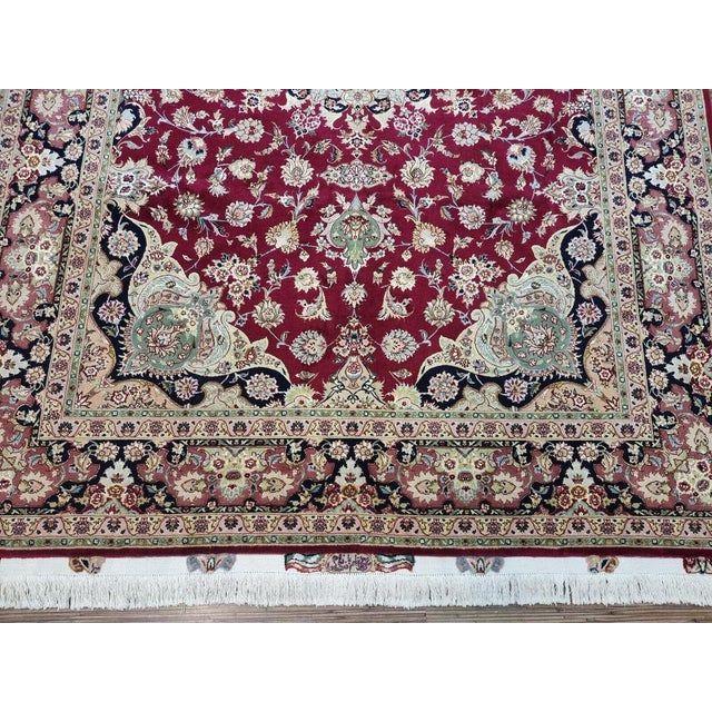 Middle Eastern Tabriz Rug For Sale - Image 6 of 11