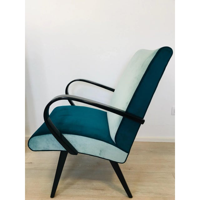 Blue Armchair by Jaroslav Smidek, 1960s For Sale - Image 9 of 11