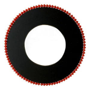 Heidi Abrahamson Coral Acrylic Brass Post Modernist Reversible Bangle Bracelet