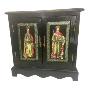 19th Century Renaissance Style Tantalus Style Box