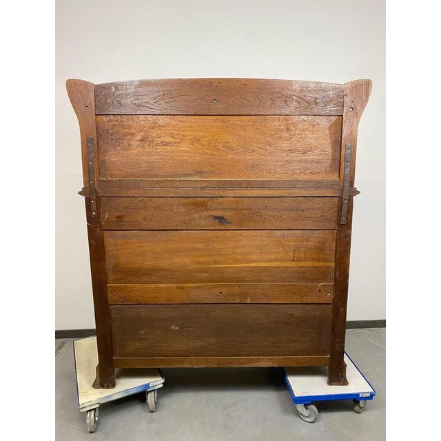 Wood Antique Art Nouveau Sideboard, 1890s For Sale - Image 7 of 8