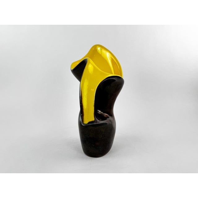 A sculptural ceramic vase signed Ceramidi, produced in France in the mid twentieth century and characteristic of the...