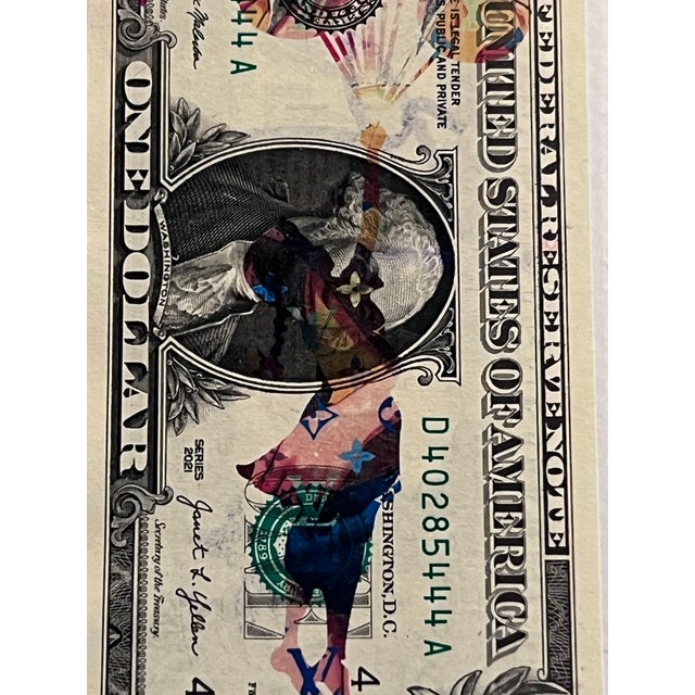 Bright Pink DeathNYC - Banksy Snow White LV W/ Matching $Usd - Limited Hand Signed and Numbered For Sale - Image 8 of 12