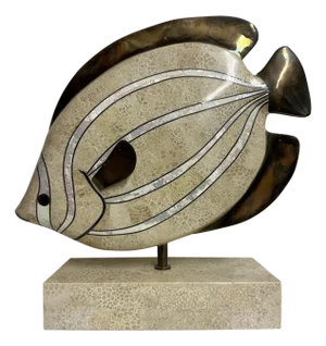 Maitland Smith Fish Sculpture Bookend