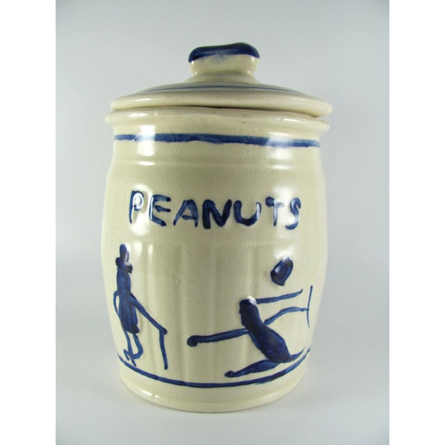Planters Peanuts Advertising Ceramic Utility Cookie Jar For Sale - Image 4 of 13
