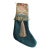 Vintage Sandra Dunn Heirloom Christmas Stocking French Silk Velvet Crystals Beads Neiman Marcus For Sale