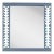 Fleur Home Audubon Spruce Square Mirror in Bachelor Blue, 30x30 For Sale