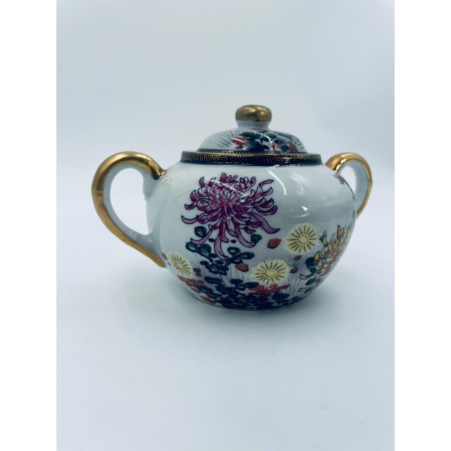 Ceramic Porcelain Sugar Bowl Japan Kutania, 1975 For Sale - Image 7 of 12