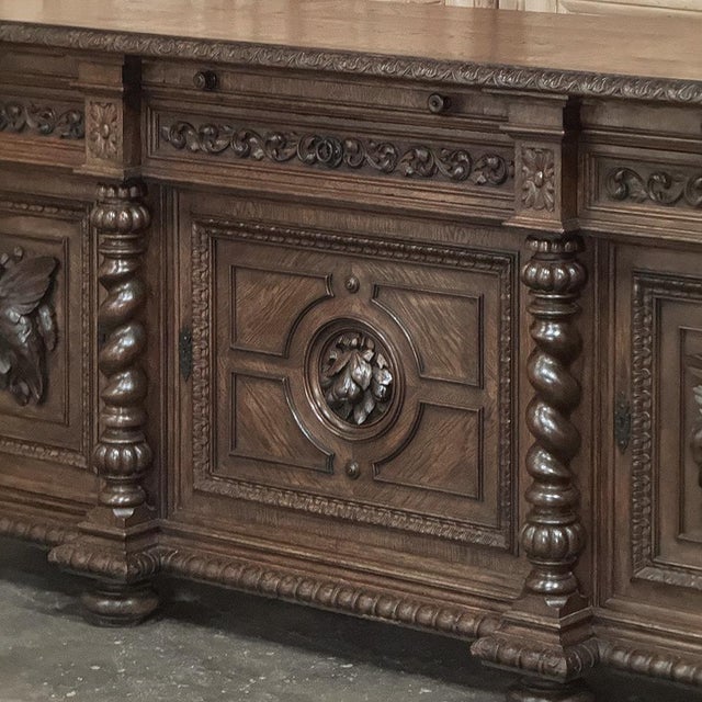 19th Century French Renaissance Hunt Buffet ~ Credenza For Sale - Image 12 of 18