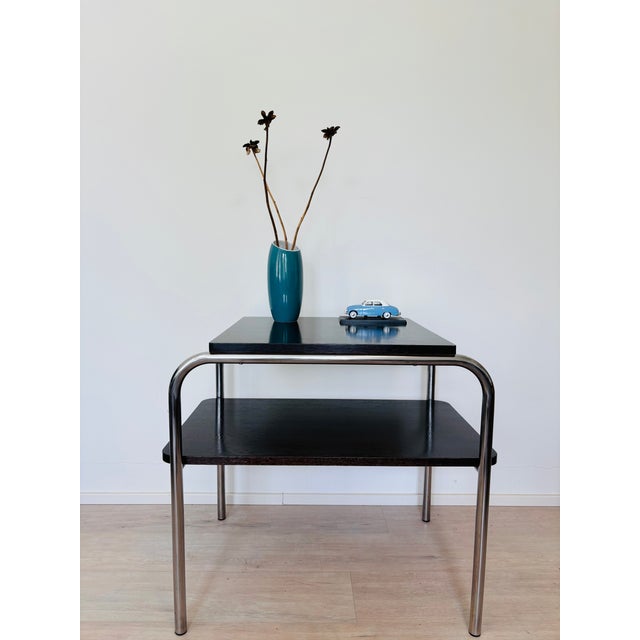 Bauhause Side Table by Marcel Bruer for Ton, Czechoslovakia, 1960s For Sale - Image 11 of 12
