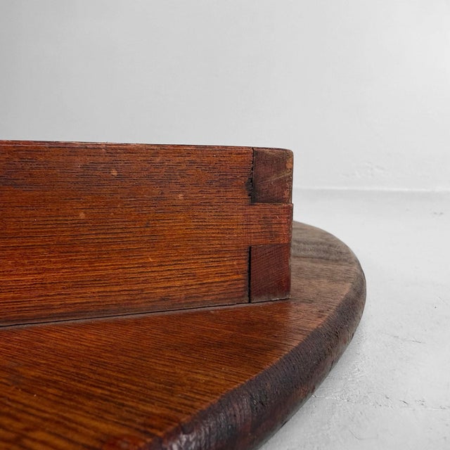 Round Wooden Chabudai Low Table, Japan, 1930s For Sale - Image 10 of 12