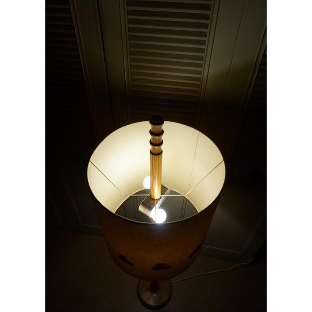 Mid-Century Scandinavian Pine Floor Lamp by Temde, 1960s For Sale - Image 12 of 18