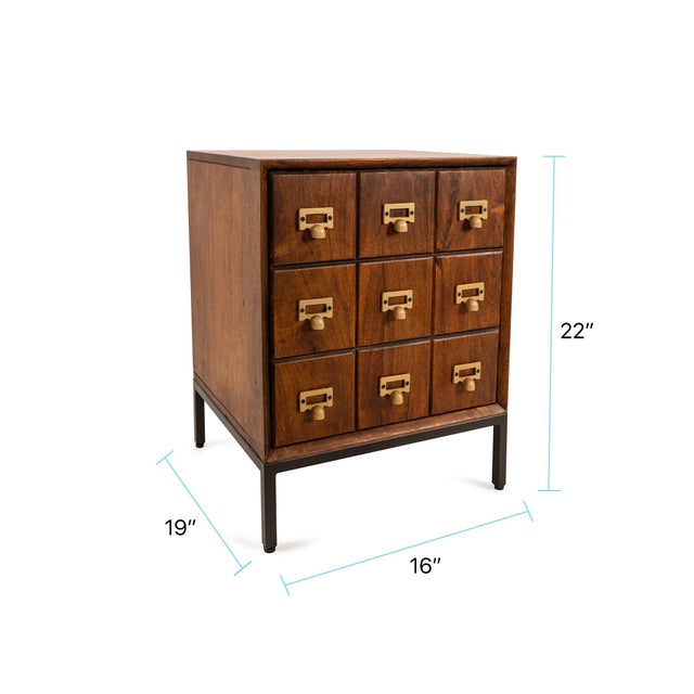 Brown Letter Box Cabinet For Sale - Image 8 of 10