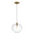 Thomas O'Brien by Visual Comfort Studio Mela 1-Light Large Pendant in Burnished Brass For Sale