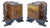 Pair of Art Deco Walnut Bedside Nightstands, 1940s For Sale