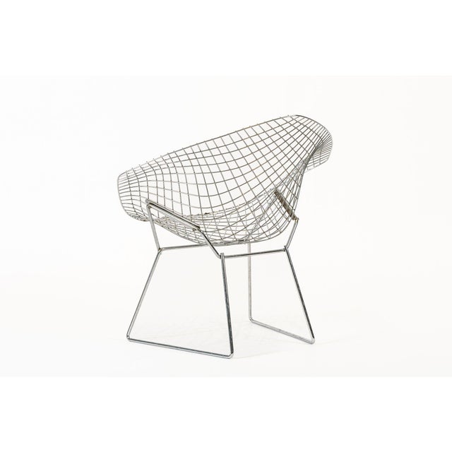 Mid Century Silver Diamond Wire Lounge Chair by Harry Bertoia for Knoll For Sale - Image 13 of 15