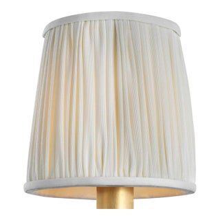Visual Comfort Signature 5" Pleated Silk Shade For Sale