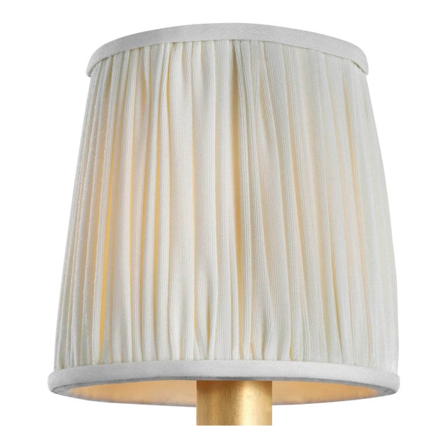Visual Comfort Signature 5" Pleated Silk Shade For Sale