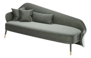 Bhutan Olive Velvet Daybed by Javier Gomez