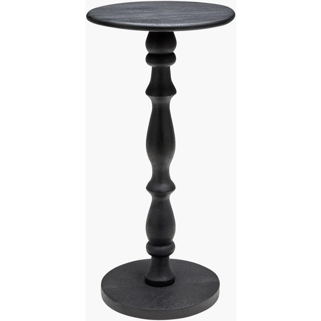 Traditional Harare End Table Black For Sale - Image 3 of 3