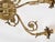 1950s Spanish French Neoclassical Cast Brass 3-Light Wall Sconce With Floral Rosettes For Sale - Image 4 of 12