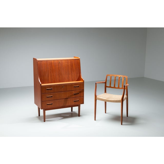 Wood Mid-Century Danish Secretary by Gunnar Nielsen Tibergaard, 1960s For Sale - Image 7 of 18