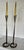 Pair of Belltrees Forge Tall Hand-Forged Pinecone Candlesticks / Scottish Artisan Blacksmith For Sale - Image 9 of 17