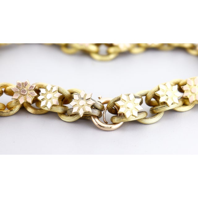 Antique Victorian Fancy 17" Belcher or Rolo Chain Link Necklace For Sale - Image 11 of 15