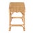 Flora 16.5 in. Seat Height Square Rattan Scalloped Backless Counter stool, Natural Rattan For Sale In Chicago - Image 6 of 8