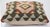 Tribal Arteverk Handwoven Afghan Kilim Pillow — Beige & Green Diamonds For Sale - Image 3 of 3