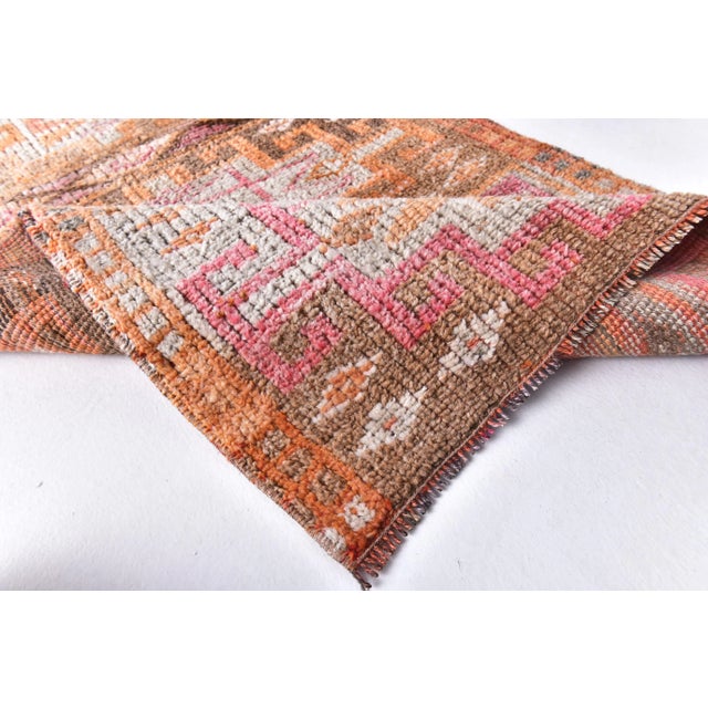 Vintage Runner Rug in Wool For Sale - Image 10 of 12