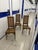 Hollywood Regency Faux Bamboo Cane Dining Chairs, 1970s, Set of 3 For Sale - Image 4 of 9